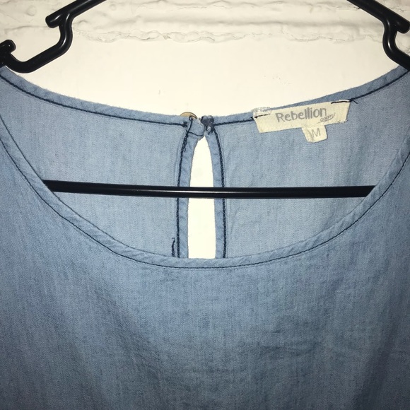 Rebellion Chambray Shift Dress - Picture 4 of 7